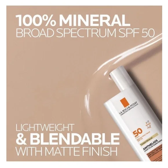 HP!✨La Roche-Posay Anthelios Mineral Tinted Ultra Light Face Sunscreen SPF 50 - Picture 9 of 11